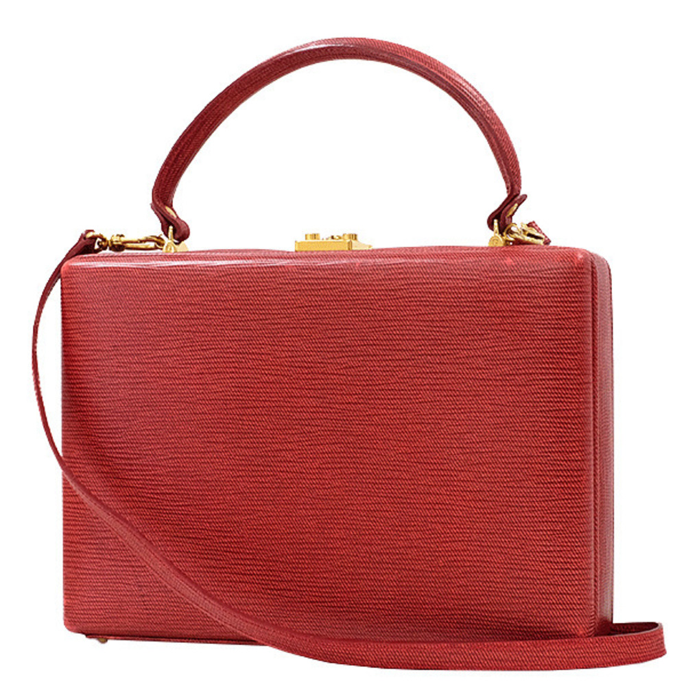 FENDI Shoulder Bag Handbag Vanity Red 605 1